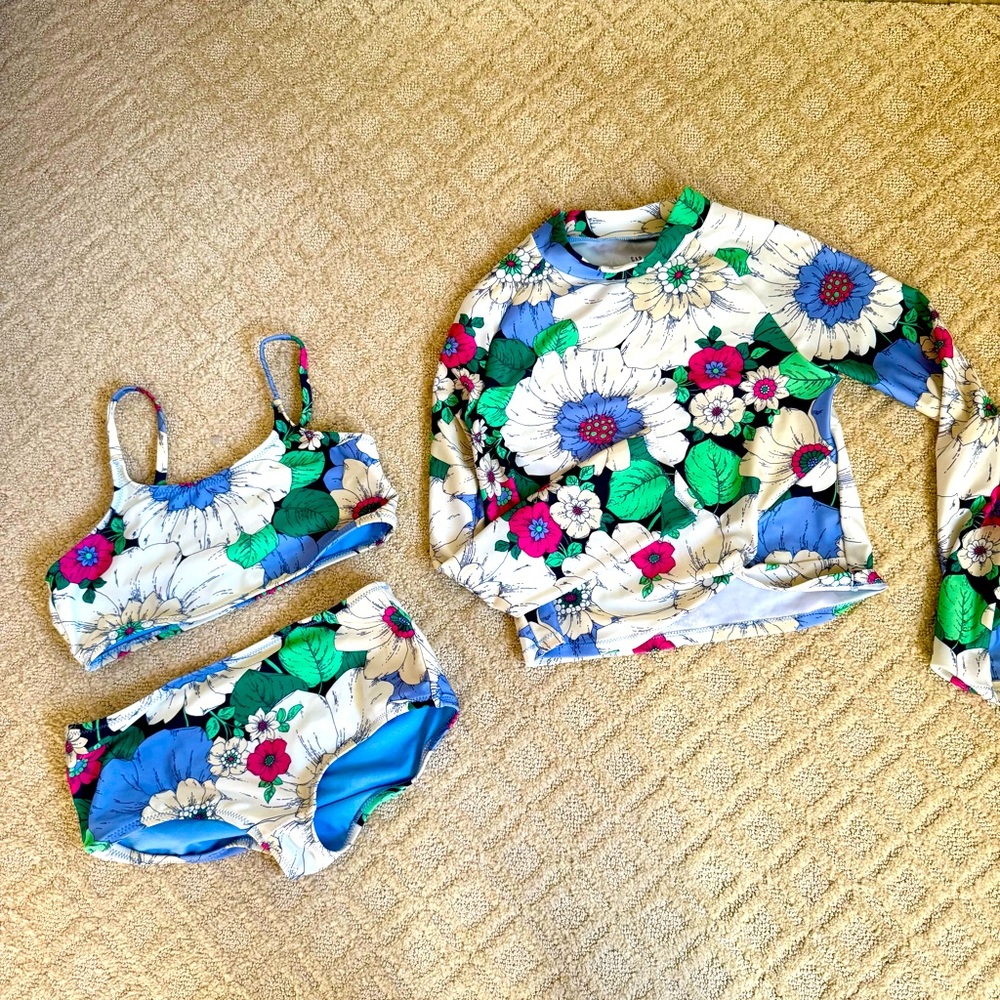 Girls Bathing Suit Set by Gap, 3 piece